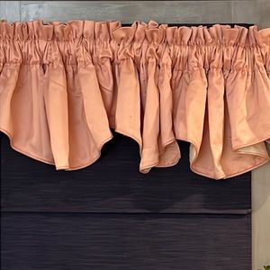 TWO Pink Valances from Country Curtains.